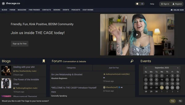 THE CAGE - Kink Positive BDSM Community