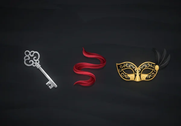 Una elegante ilustración gráfica de disposición plana mostrando iconos simbólicos para D/s