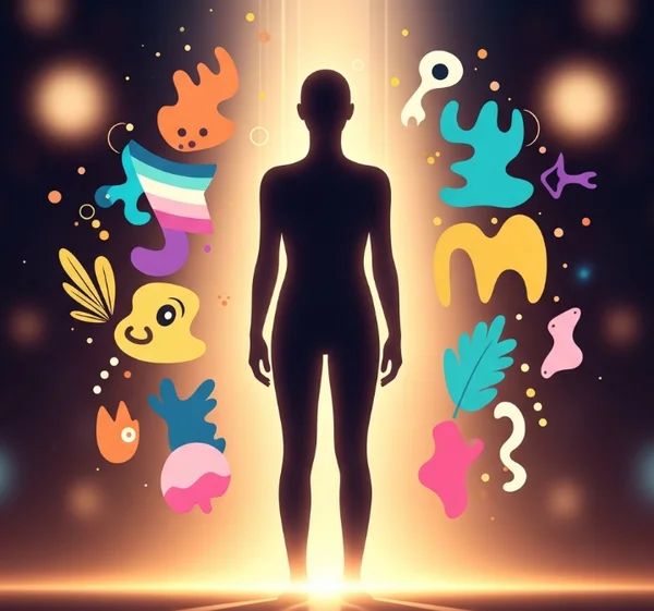 Symbolic image representing self-acceptance and embracing uniqueness